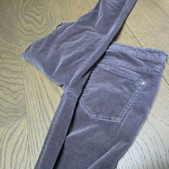 Anthro Pilcro Stet Low Rise Skinny Corduroy Ankle Zip Pants in Gray - Picture 10 of 14